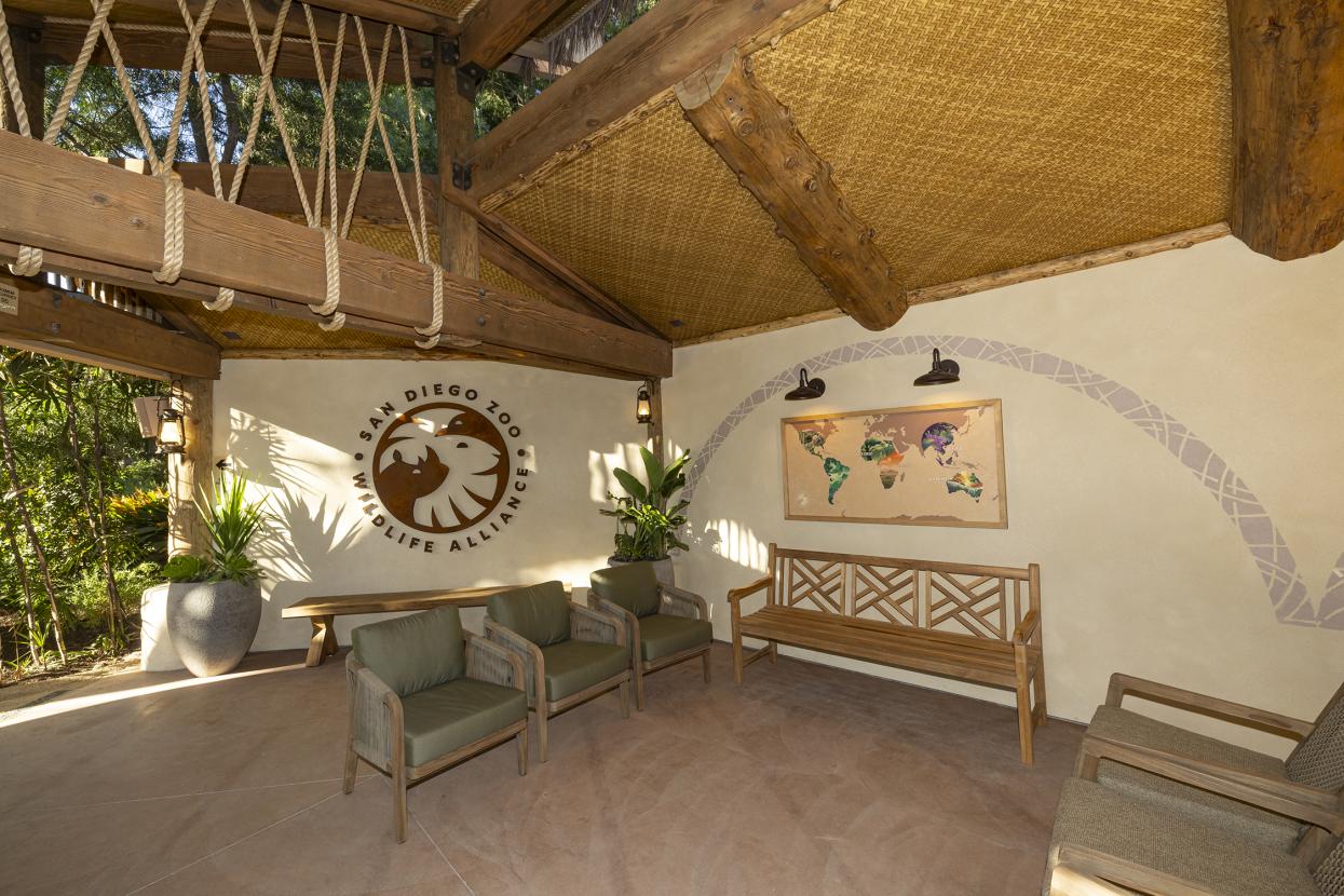 safari excursions entrance with conservation hub poster