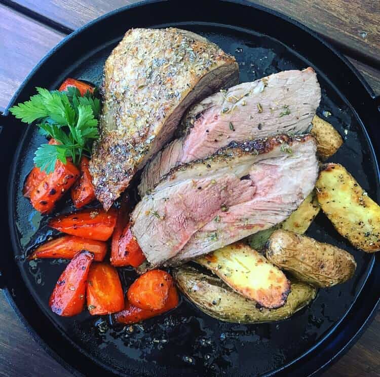 Citrus rubbed veal