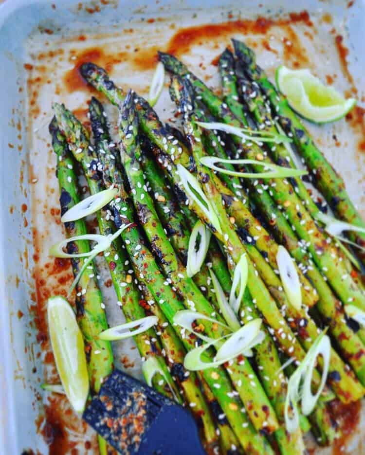 Grilled Asian Asparagus