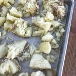 Crispy "smashed" potatoes