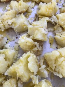 Crispy "smashed" potatoes