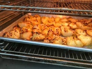 Crispy "smashed" potatoes