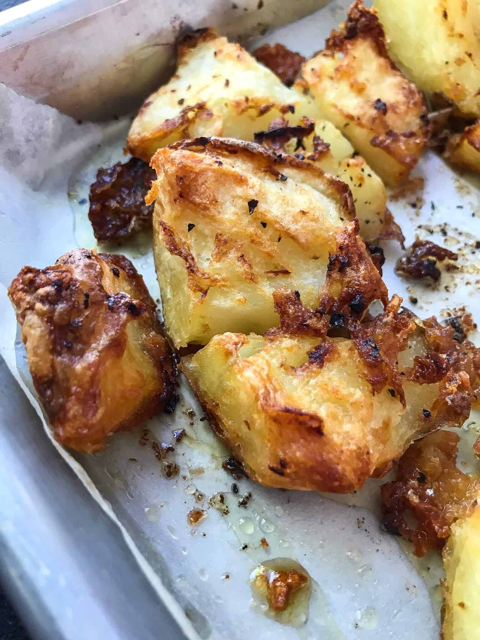 Crispy "smashed" potatoes
