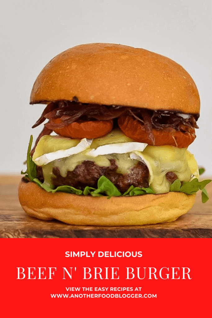 organic beef burger,brie, slo roasted tomatoes & onion marmalade