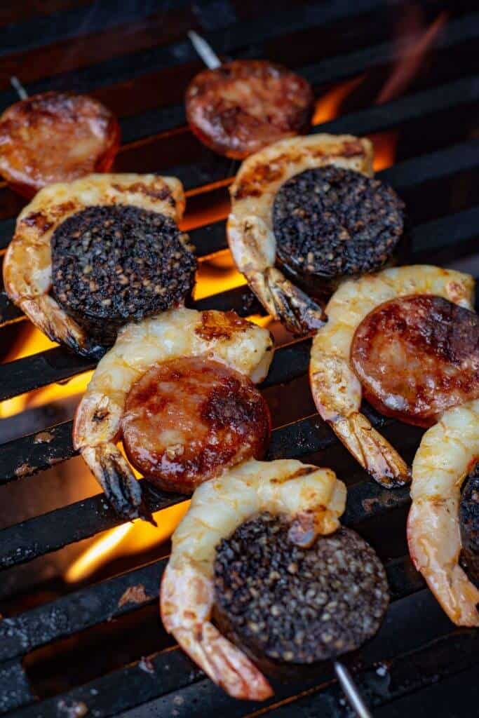 Prawn Chorizo Skewers Prawn Chorizo Skewers
