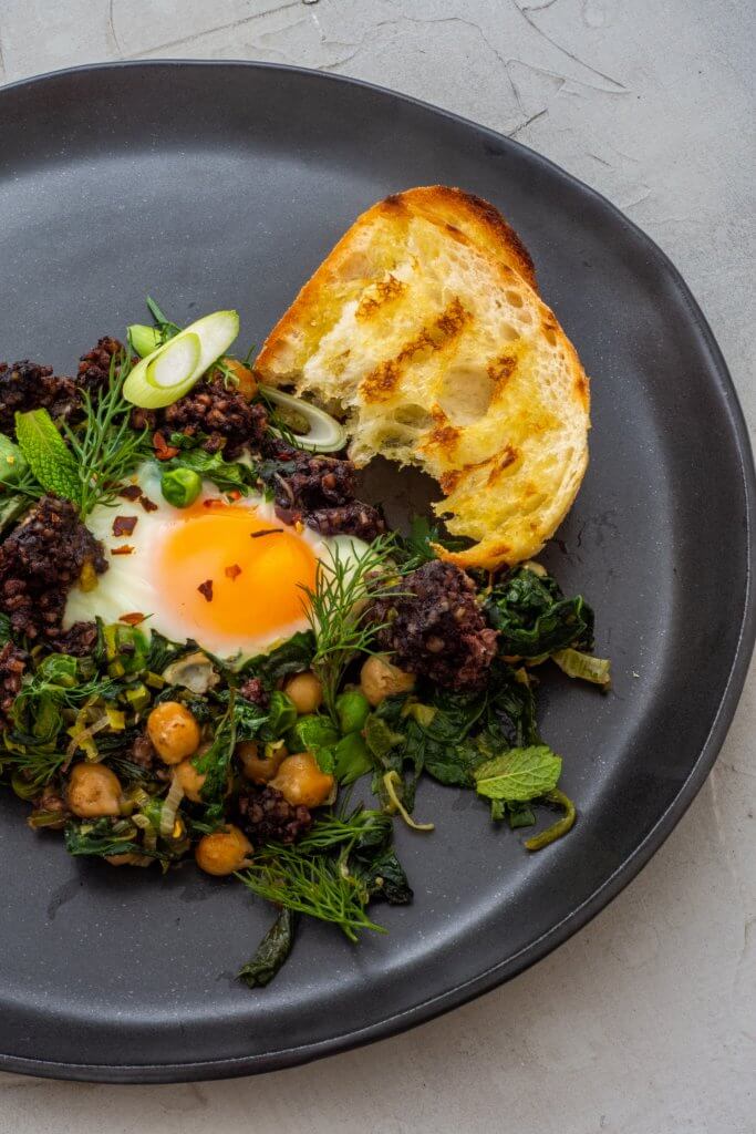 Spring Green Shakshuka