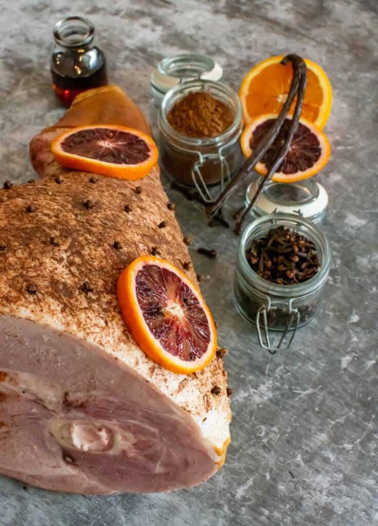Maple Vanilla Glazed Ham