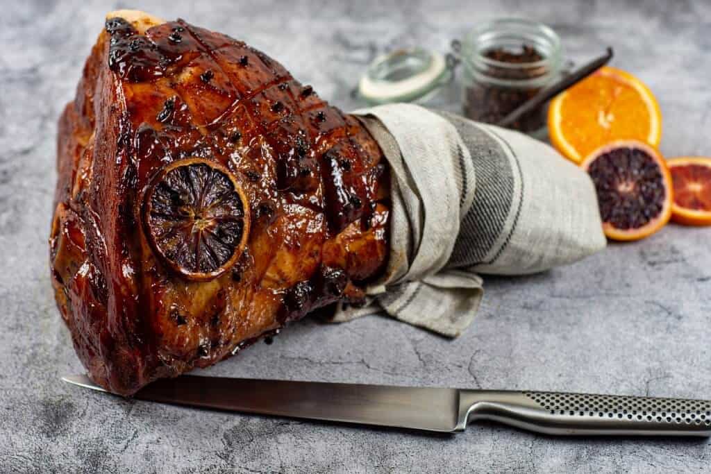 Maple Vanilla Glazed Ham
