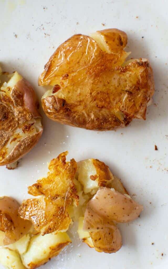 Fried Smashed Potatoes