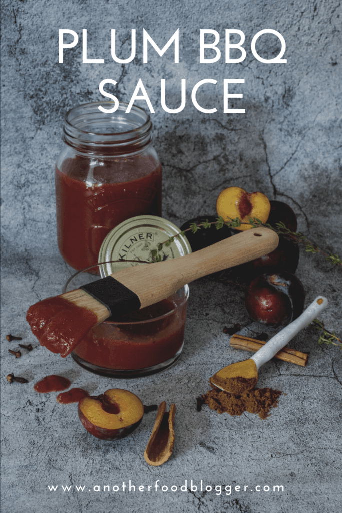 plums, spices and plum bbq sauce