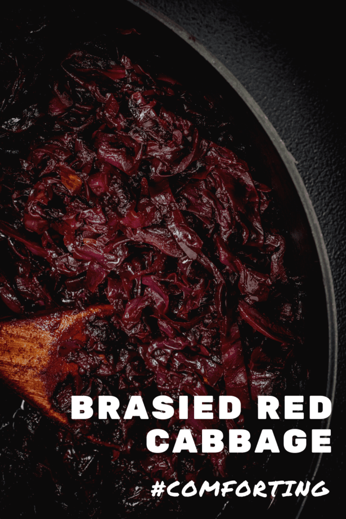 bowl of braised red cabbage