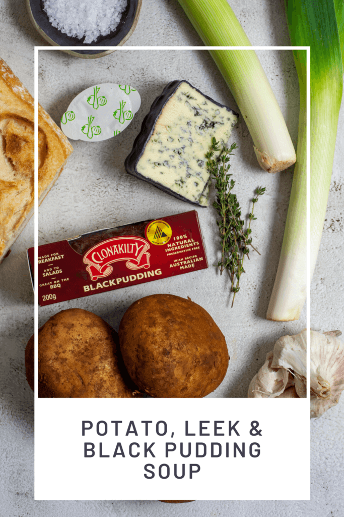 Potato & leek soup ingredients