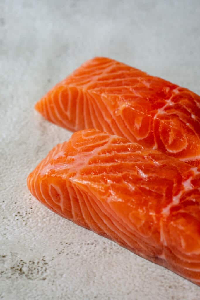 skinless salmon fillets