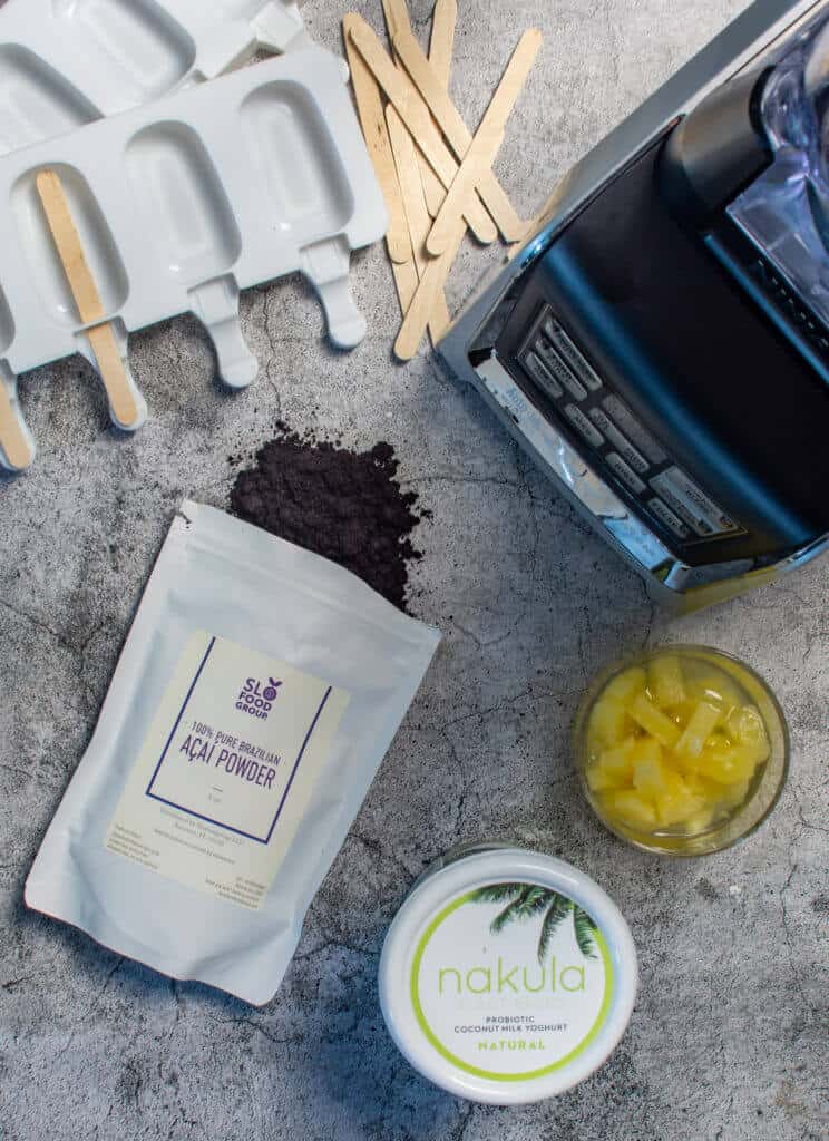 ninja blender, acai, pineapple & nakula coconut yoghurt