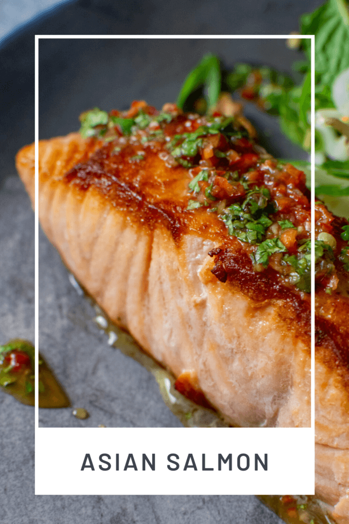 red salmon with nam prik dressing