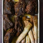 cooked short ribs with bones removed