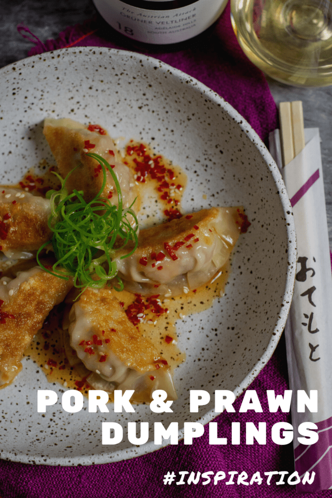 pork & prawn dumplings in a bowl