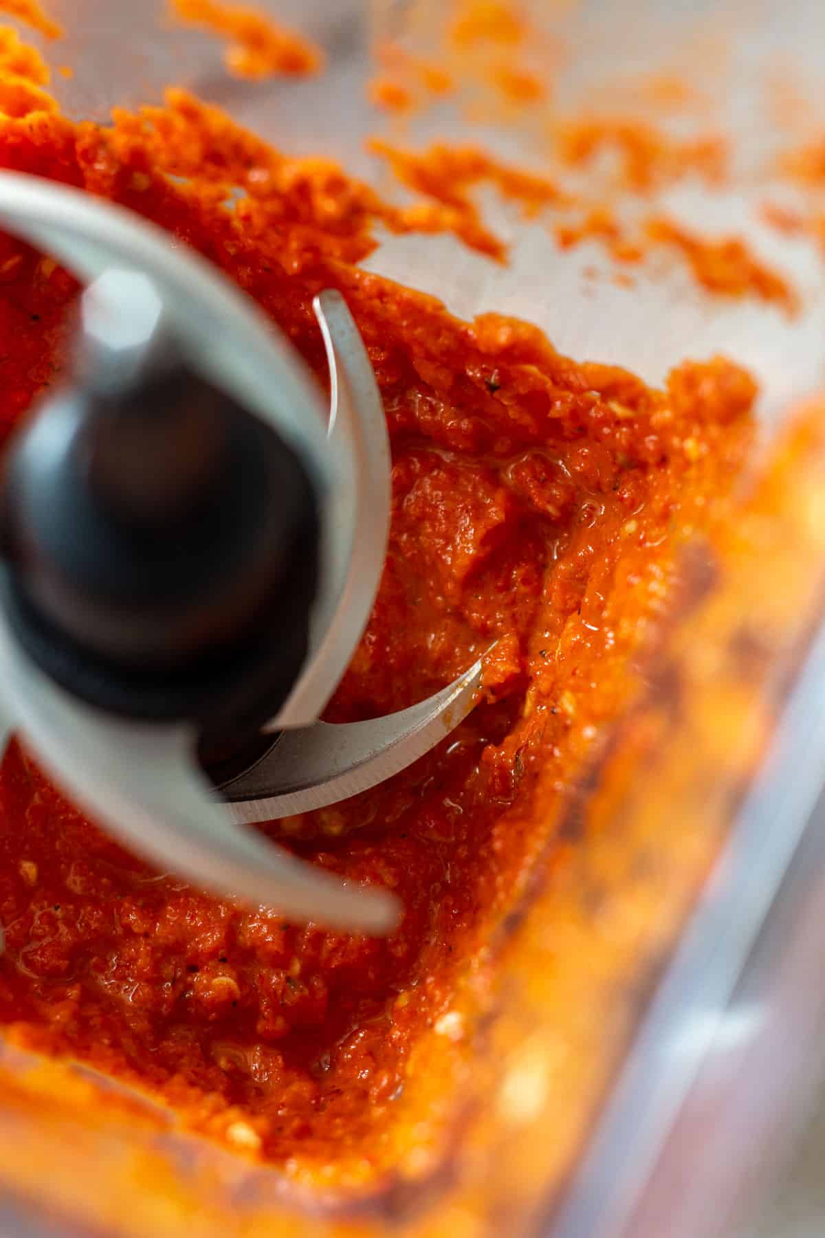 harissa in a blender