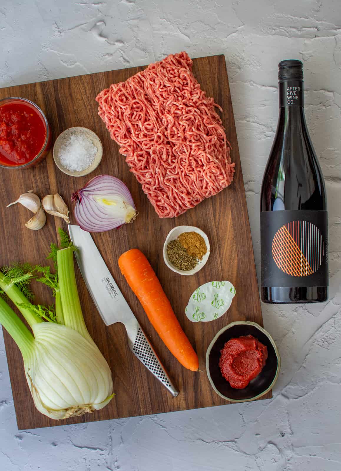 ingredients needed to make lamb mince ragu 