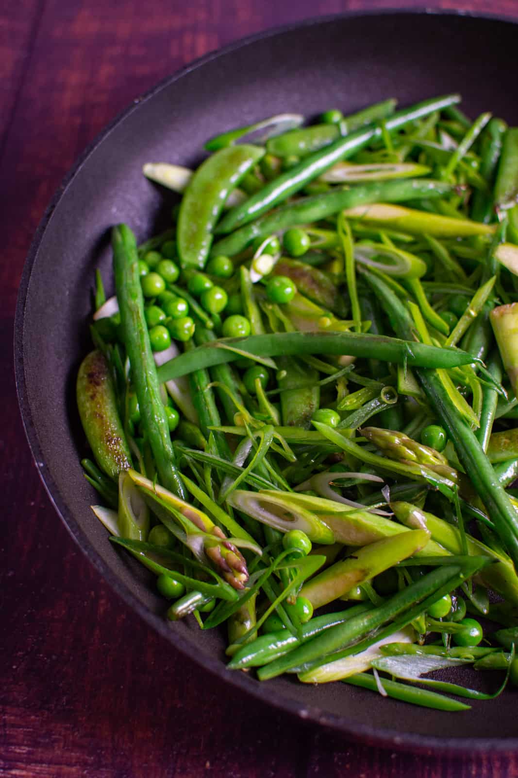 sauteed miced greens