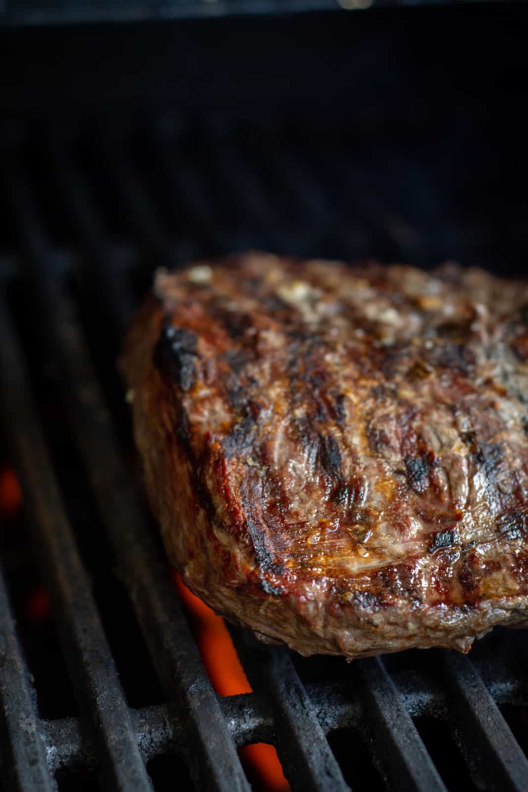 bavette steak on a BBQ