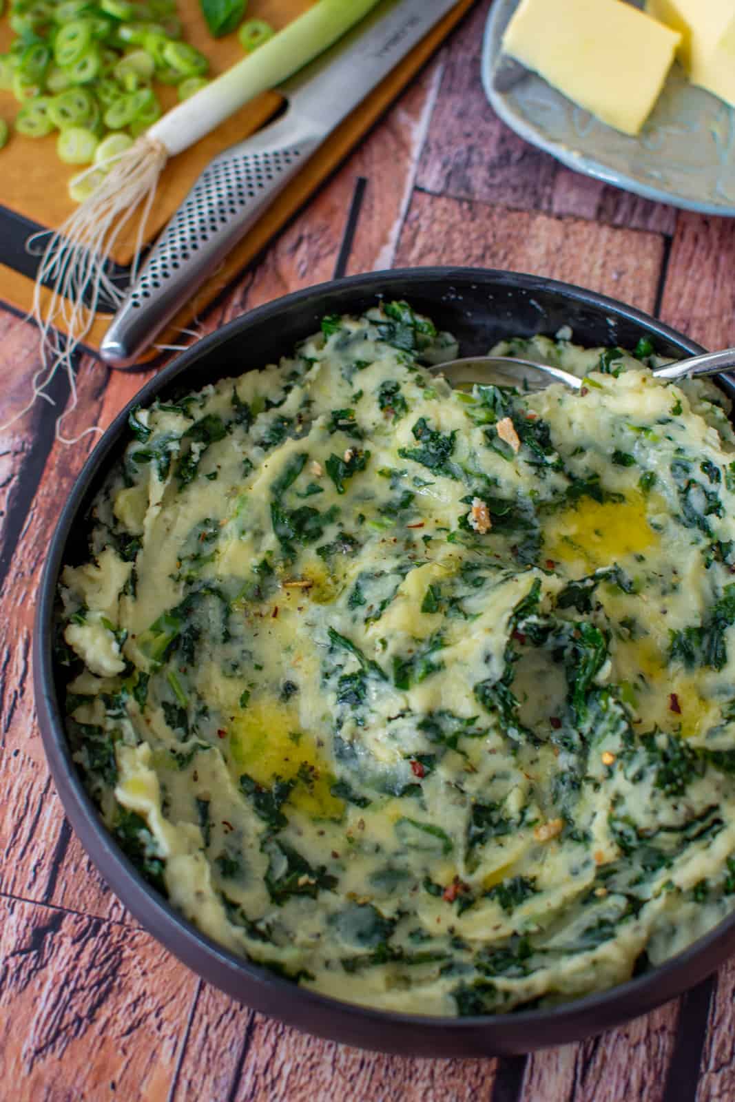 colcannon mash in a bowl