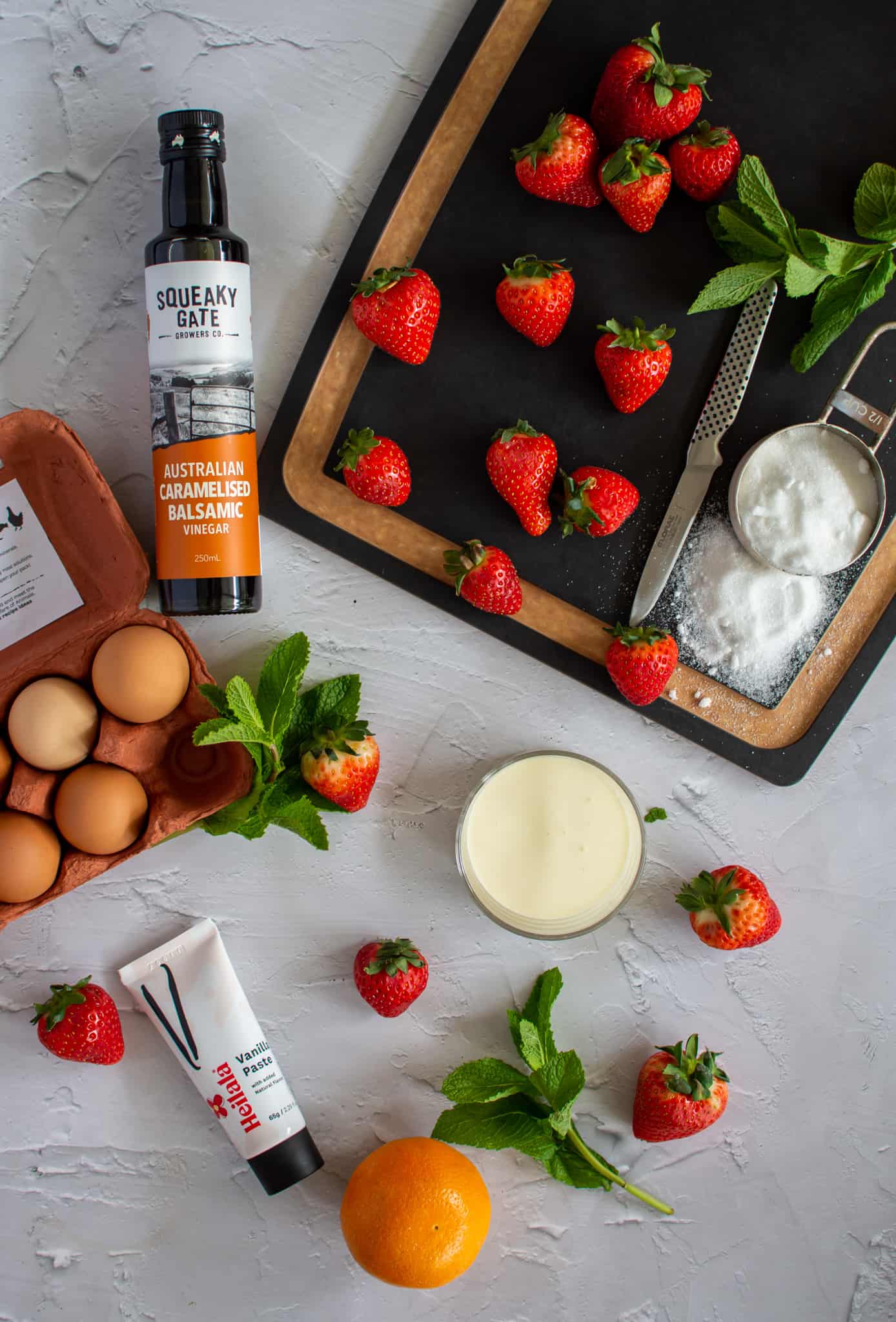 Ingredients for Eton Mess